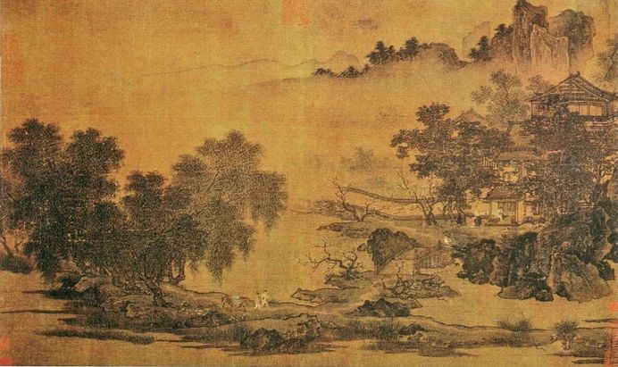 宋画中的文人形象,描绘宋人生活的画