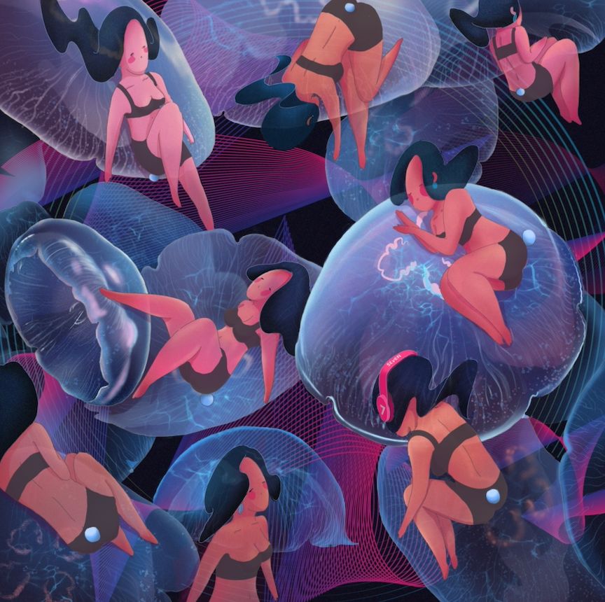 iPad软件Procreate「梦境之夏」风格插画10节课，一起描绘梦中的夏天