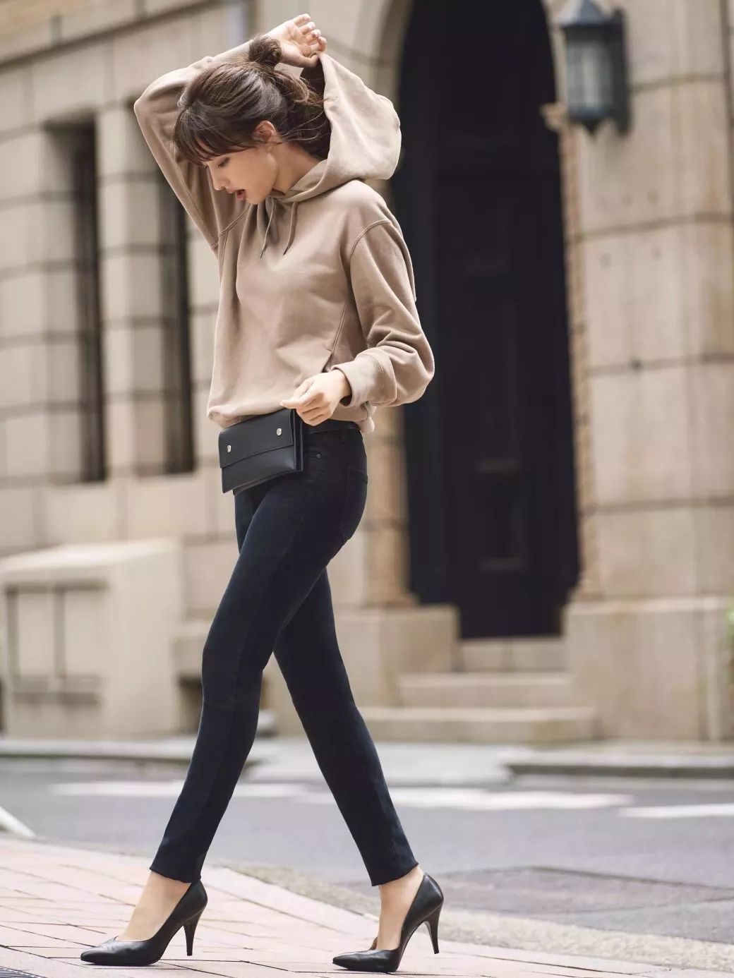 优衣库遮肉穿搭,优衣库显瘦遮肉的牛仔裙