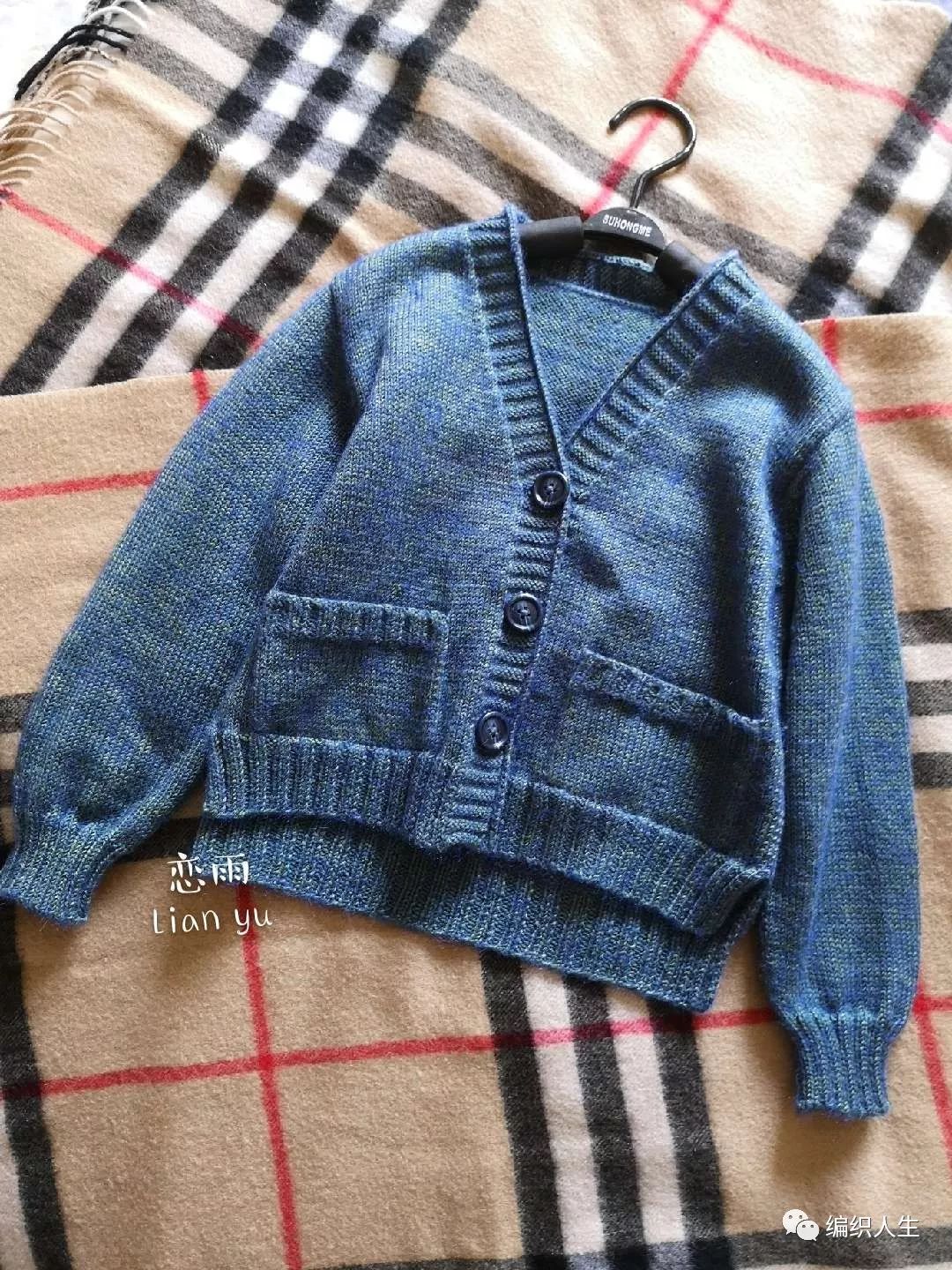 女宝宝粗棒针毛衣开衫20个月,细毛线儿童衣花样