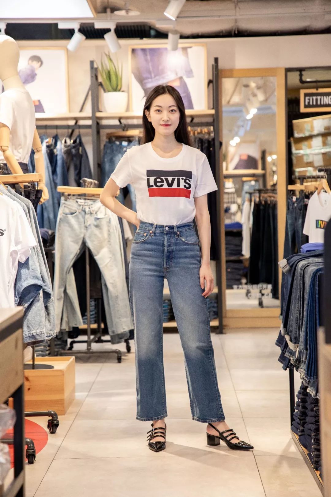 男显瘦显高修身弹力牛仔裤,加绒牛仔裤女款高腰显高显瘦直筒