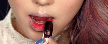 杨颖全唇妆,angelababy唇妆画一半