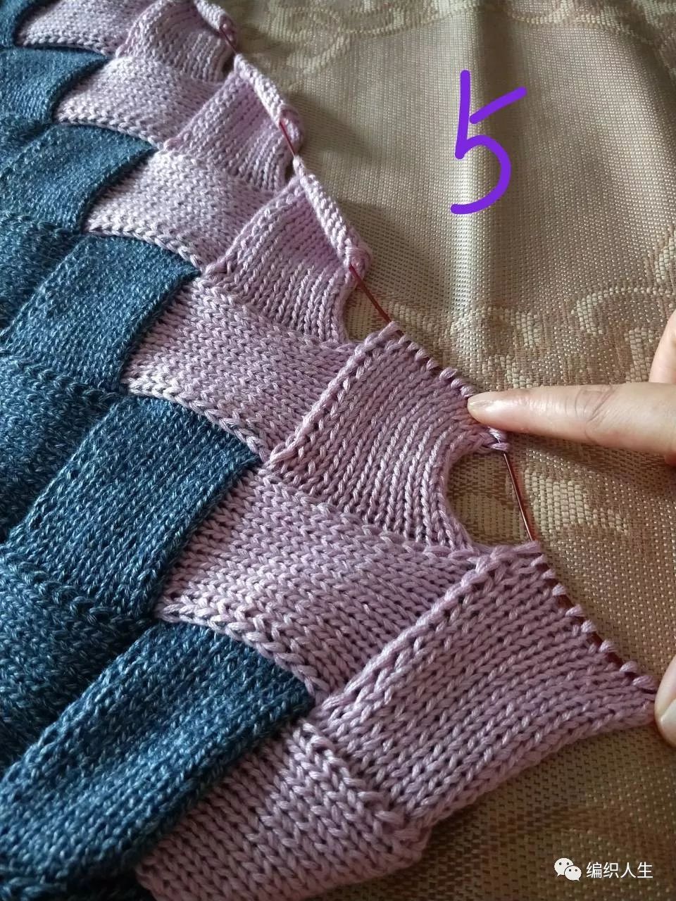 日本白桦正针毛衣编织视频,白桦裙子编织详细教程