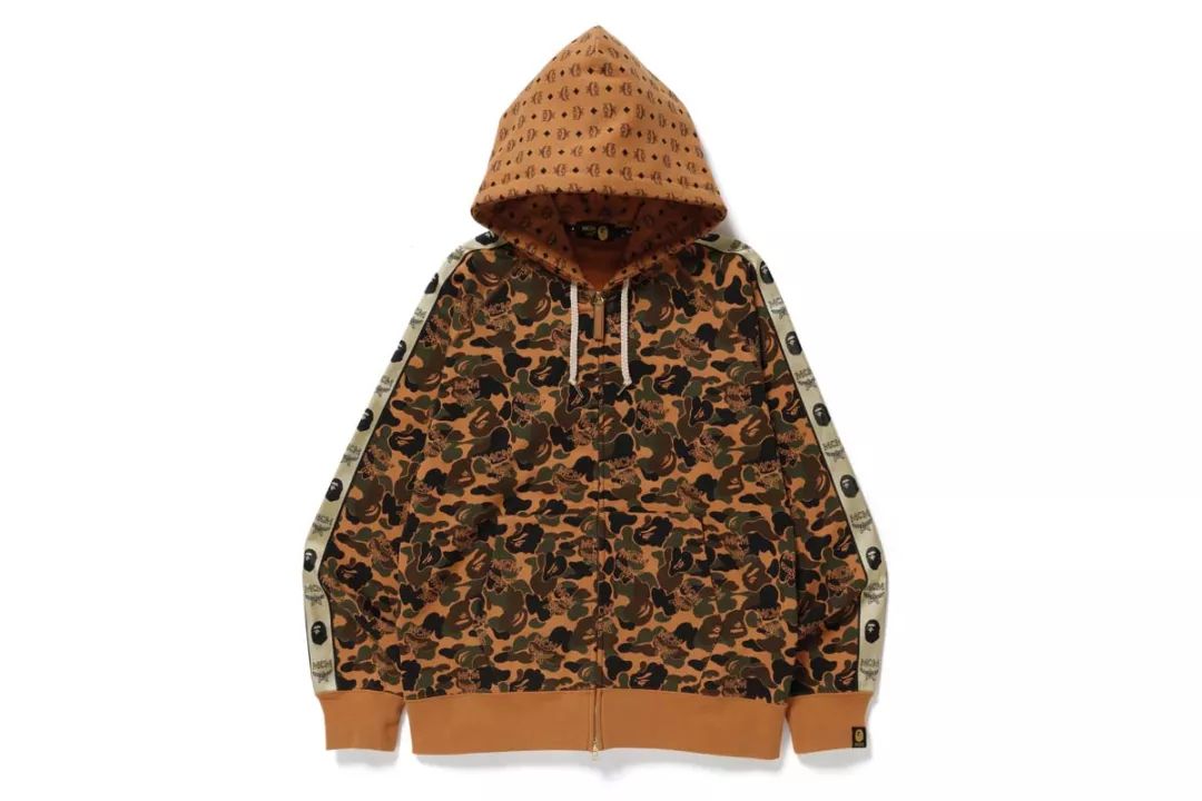 bape和mcm联名外套,mcmxbape联名背包