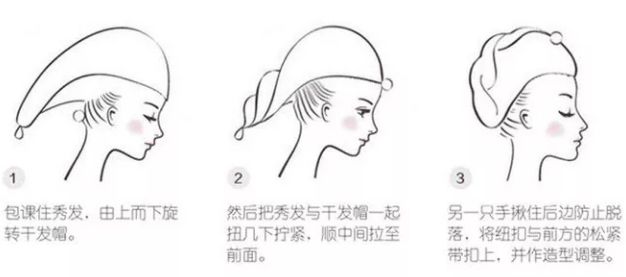 玻尿酸吸水干发帽,干发帽吸水速干不伤头发轻薄透气