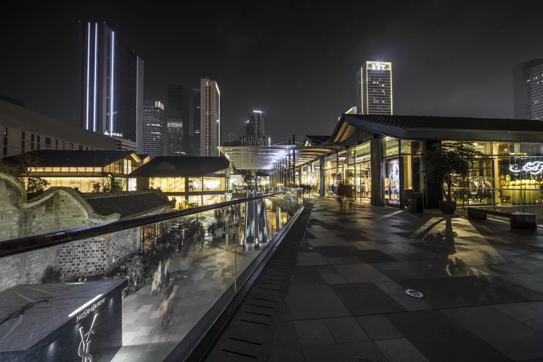 空中俯瞰成都太古里,成都太古里夜景俯瞰