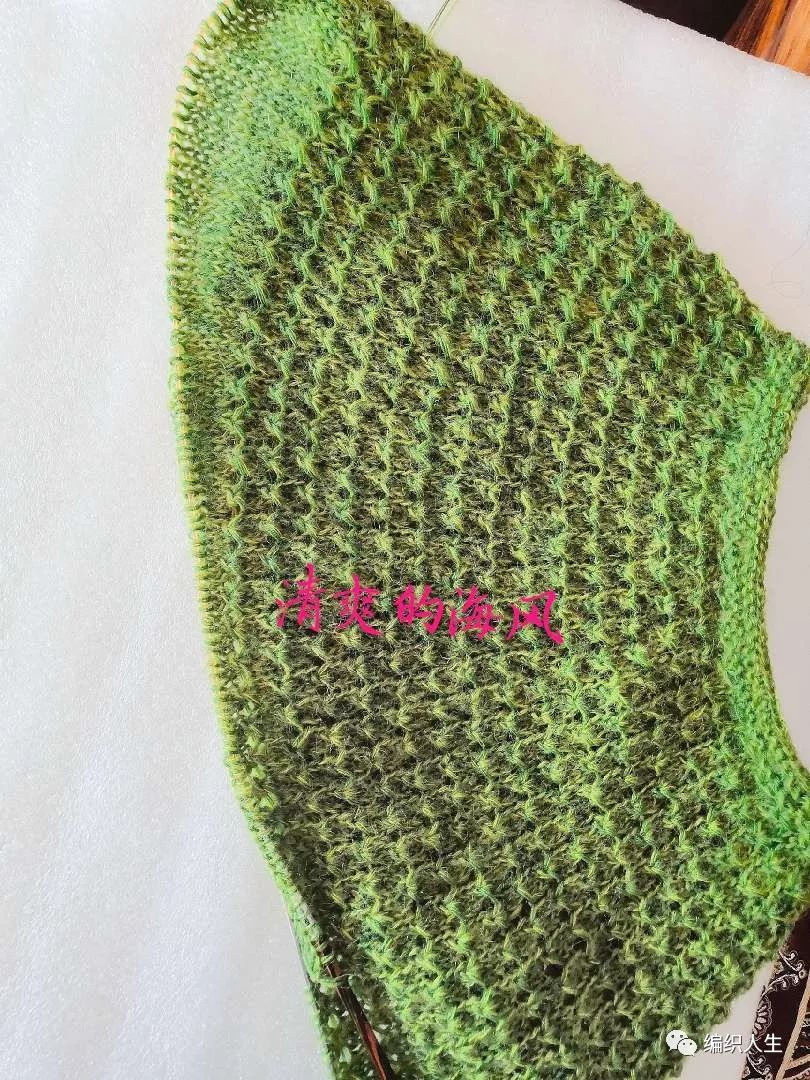 珍珍从上往下织圆肩毛衣教程全集,织从上往下织圆肩毛背心方法视频