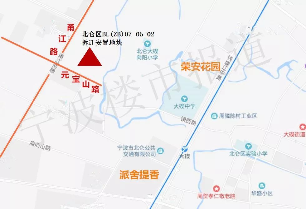 北仑中心城区两宗宅地将拍卖,北仑房地产最新消息
