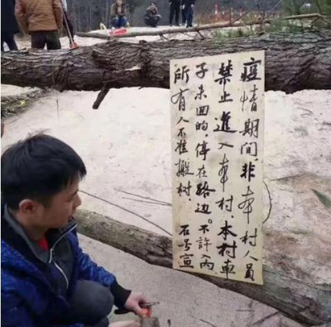 还在羡慕人家会写“风月同天”？速来看咱村儿里的《疫情帖》、《别来我家帖》！｜装裱版