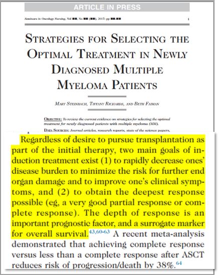 洞察目标|MM患者达到“深缓解、长生存”已不再魔幻