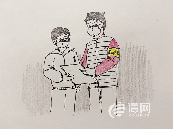 致敬防疫前线的工作人员绘画,致敬抗疫英雄的手绘画