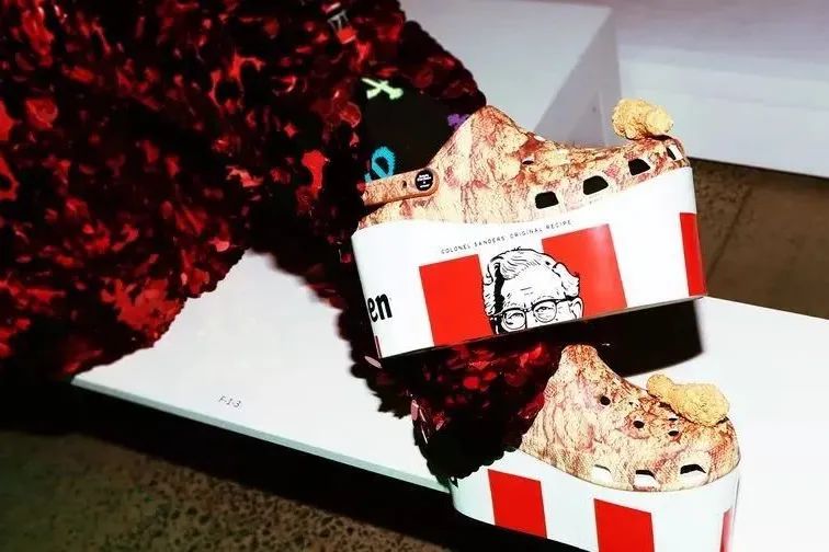 kfc联名鞋子,kfc炸鸡联名