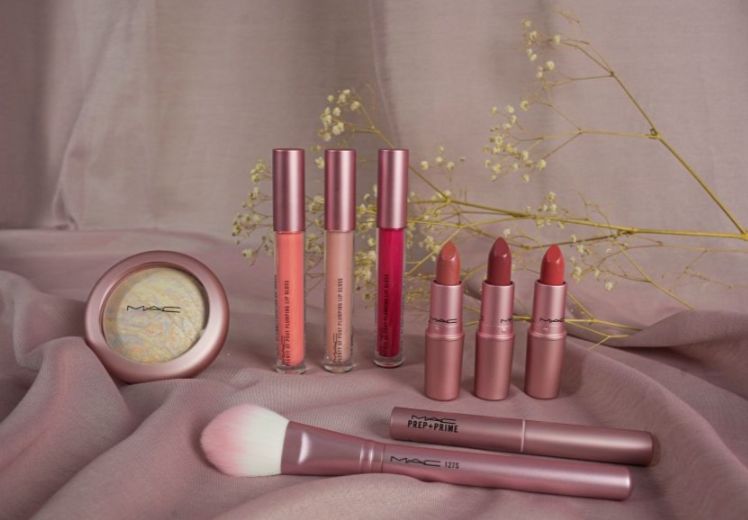 mac圣诞限定试色,mac樱花粉金西柚色