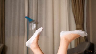 不易掉跟的船袜 (防掉后跟船袜)