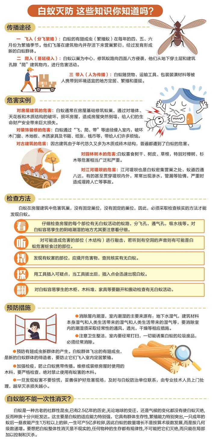 新屋白蚁防治消杀方法,城市房屋白蚁防治管理规定最新