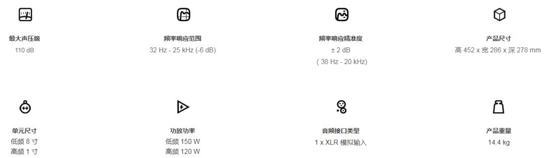 真力监听音箱8010a (真力音箱8010规格)
