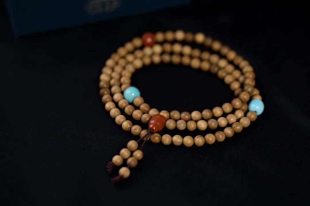 老料天然绿檀木手串,老檀木手串1.0