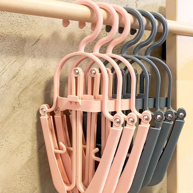 多功能可伸缩折叠衣架省空间,又方便又省空间的折叠衣架