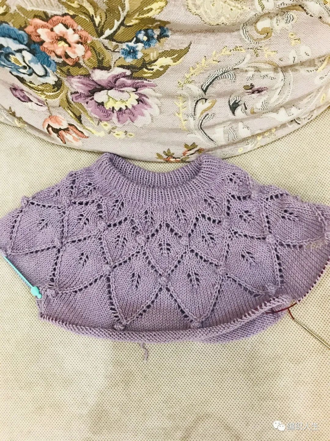 枫叶半袖套头毛衣编织教程全集,樱落棒针编织镂空宽松套头衫