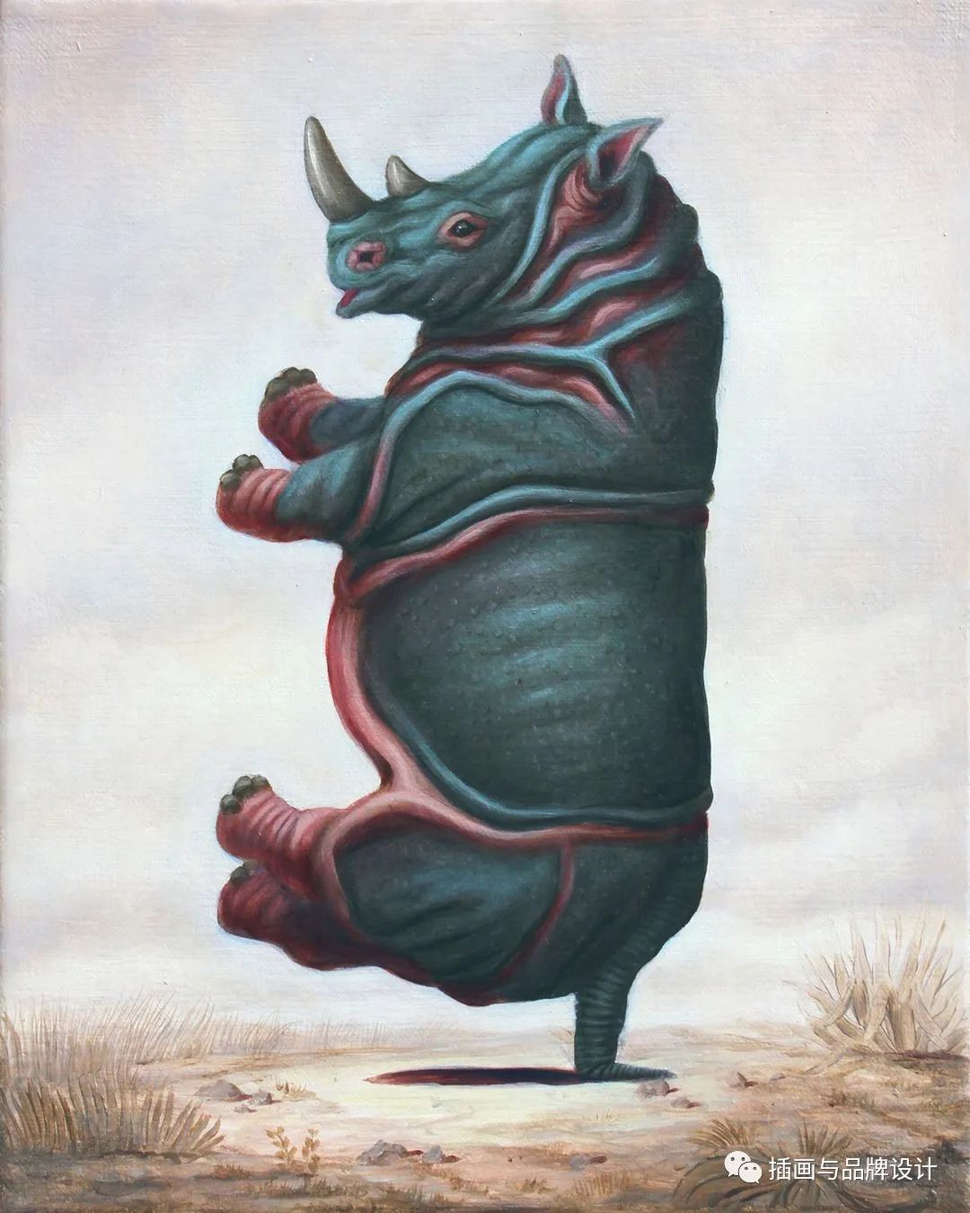 荒诞极端插画,荒诞主义插画