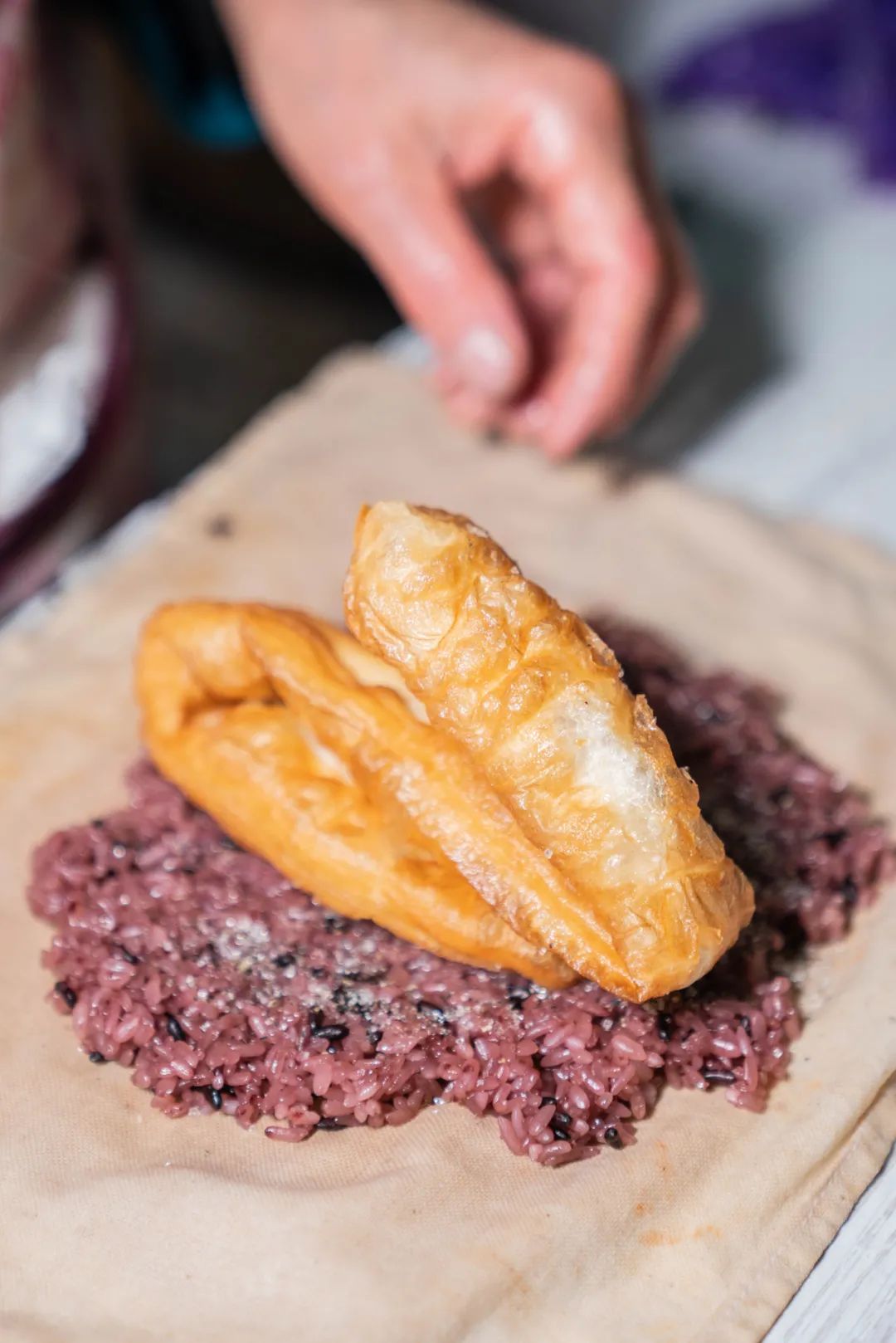 老式饭团摊子,老式饭团上海