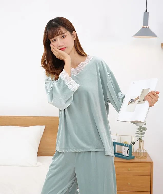 珊瑚绒睡衣冬季可外穿,双面珊瑚绒睡衣睡袍