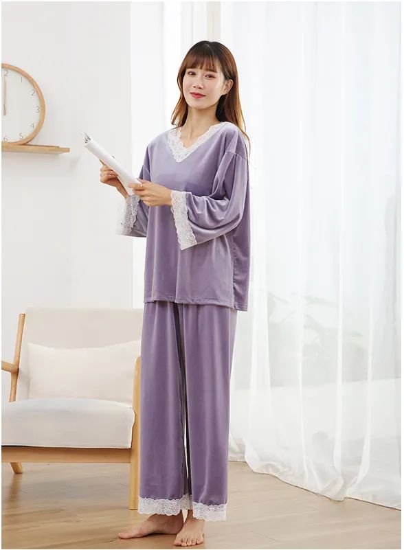 珊瑚绒睡衣冬季可外穿,双面珊瑚绒睡衣睡袍