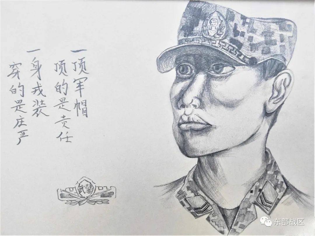 部队插画手绘简单,100张军旅手绘