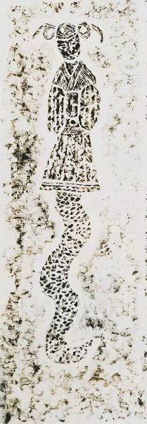 女娲伏羲出土壁画,汉墓出土伏羲女娲画像