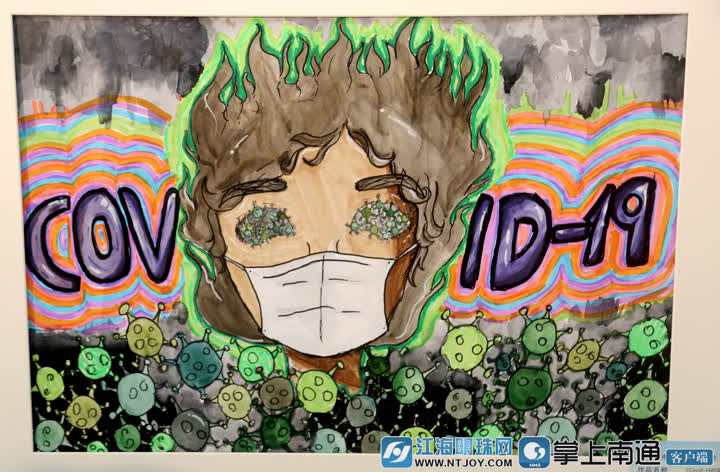 以画为媒激扬青春,以画传情共绘温暖主题画