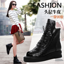 布想抚顺鱼嘴靴女新款，刃装鄂尔多斯棉麻民族风女装，士品士蕾公司