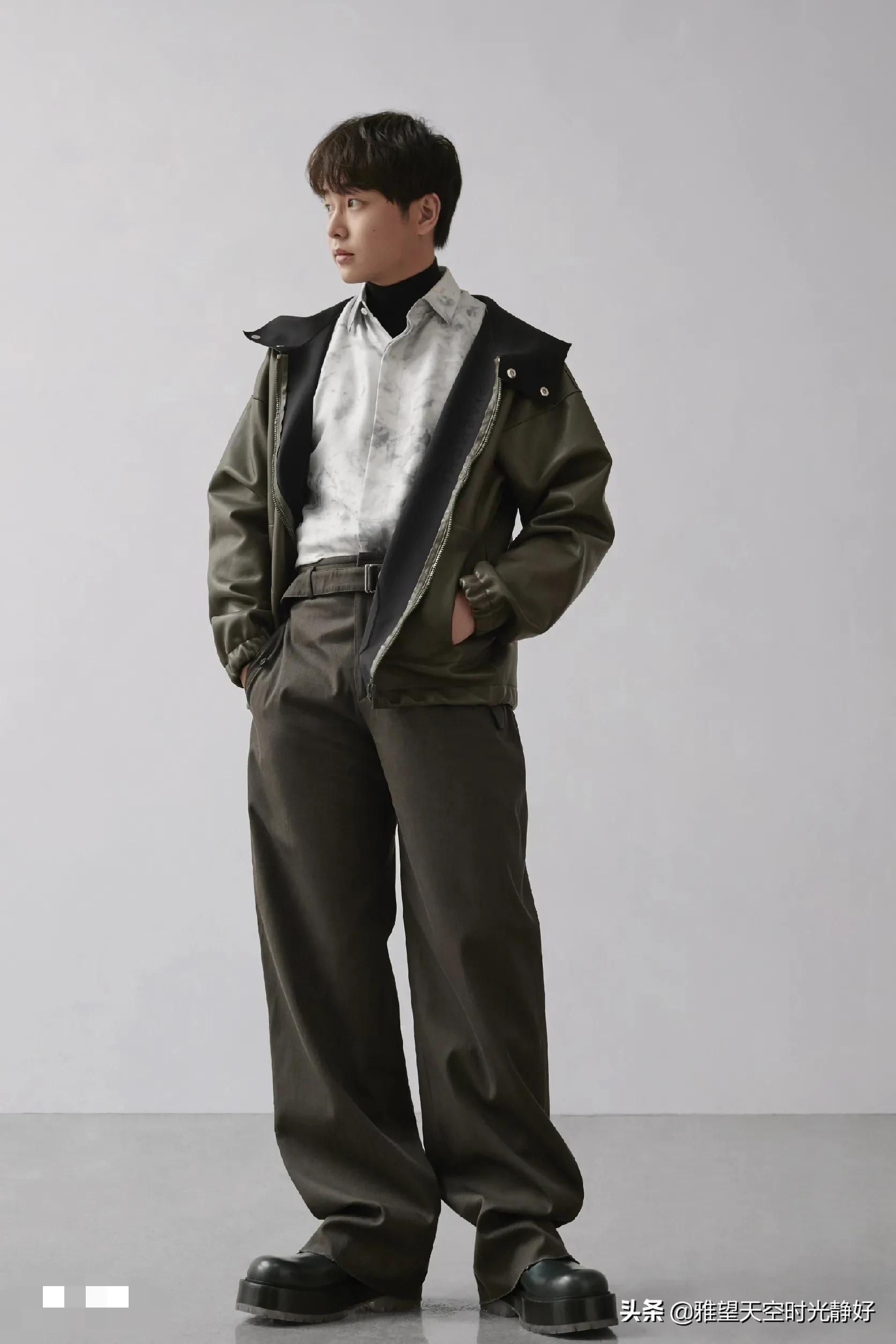 秋冬男星皮衣穿搭,男明星皮衣外套搭配