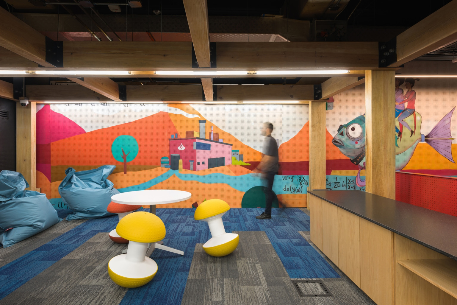 活力多彩Santander桑坦德银行墨西哥办公设计欣赏