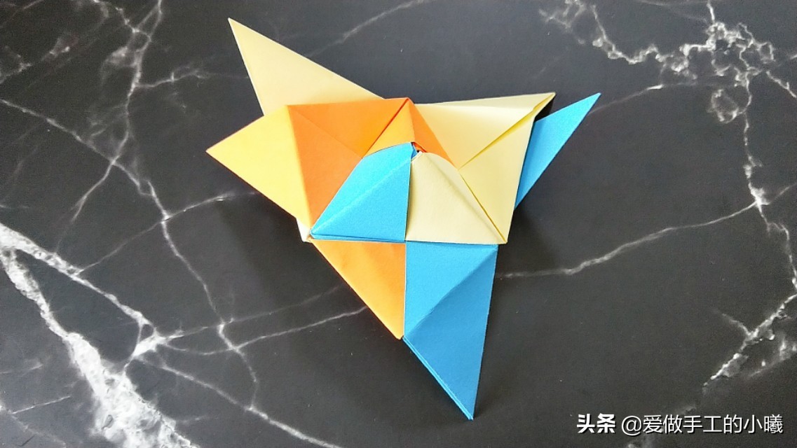 折纸教程陀螺,折纸陀螺教程一分钟