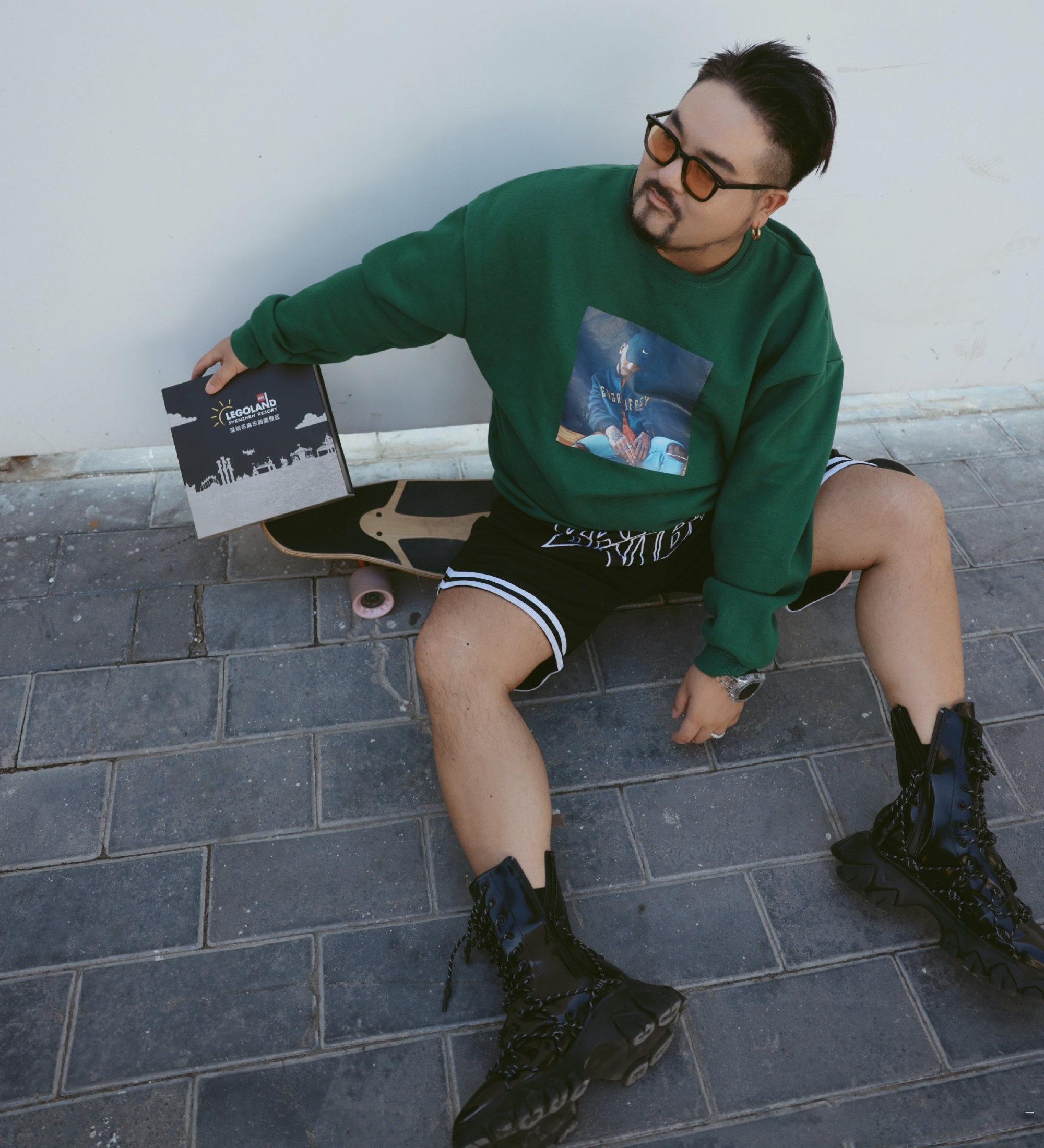 复古男胖子穿搭风格,少年感穿搭教程胖子男