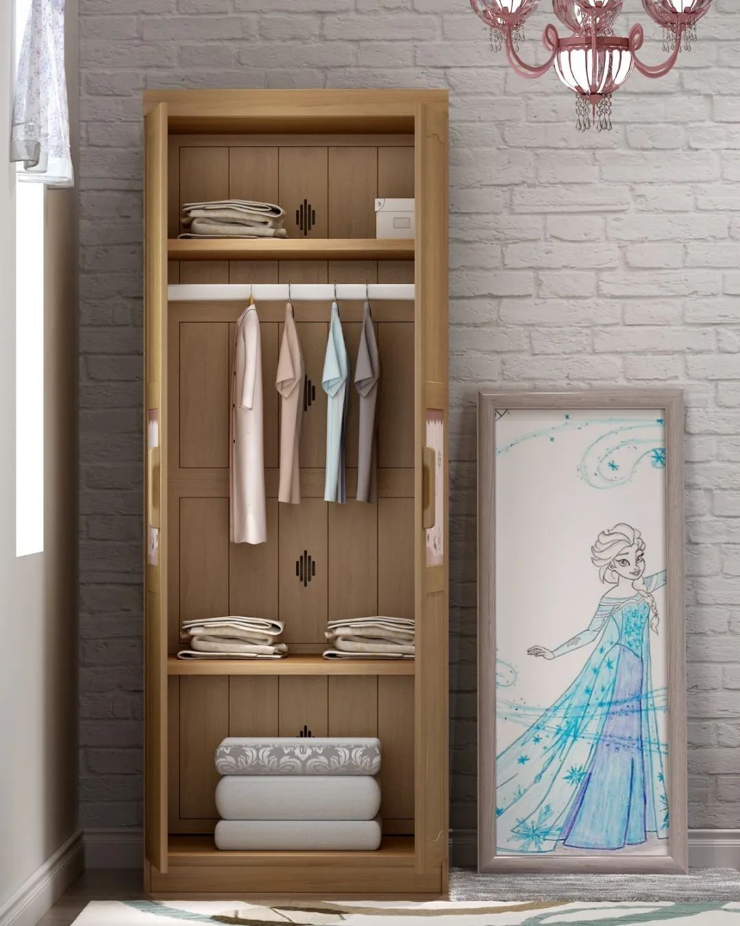 衣柜儿童衣服收纳,儿童衣柜冬天衣服