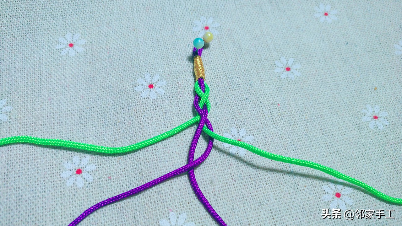 圆形四股辫编错了怎么办,圆形四股辫手链编法全程