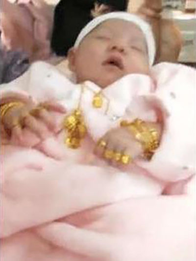 土豪宝宝满月,土豪百天宝宝