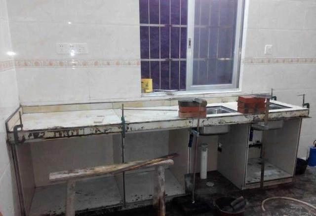 自己用瓷砖做橱柜全过程,老手艺用瓷砖做的橱柜