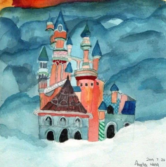 王诗龄绘画作品孔雀,王诗龄画的孔雀怎样