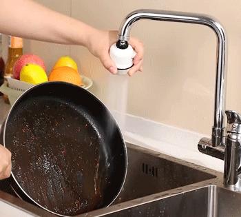 水龙头套上它，厨房台面再不溅一滴水！1年少缴300块水费