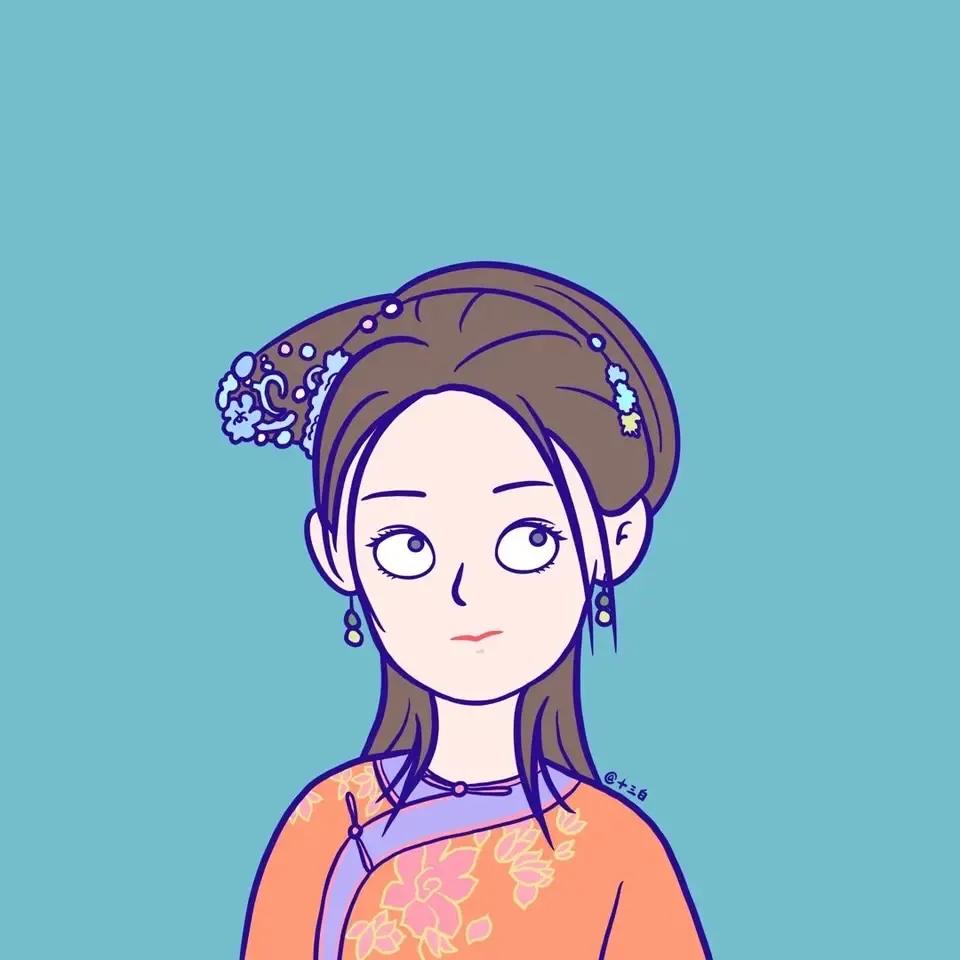 古典漫画头像小可爱,经典头像小可爱