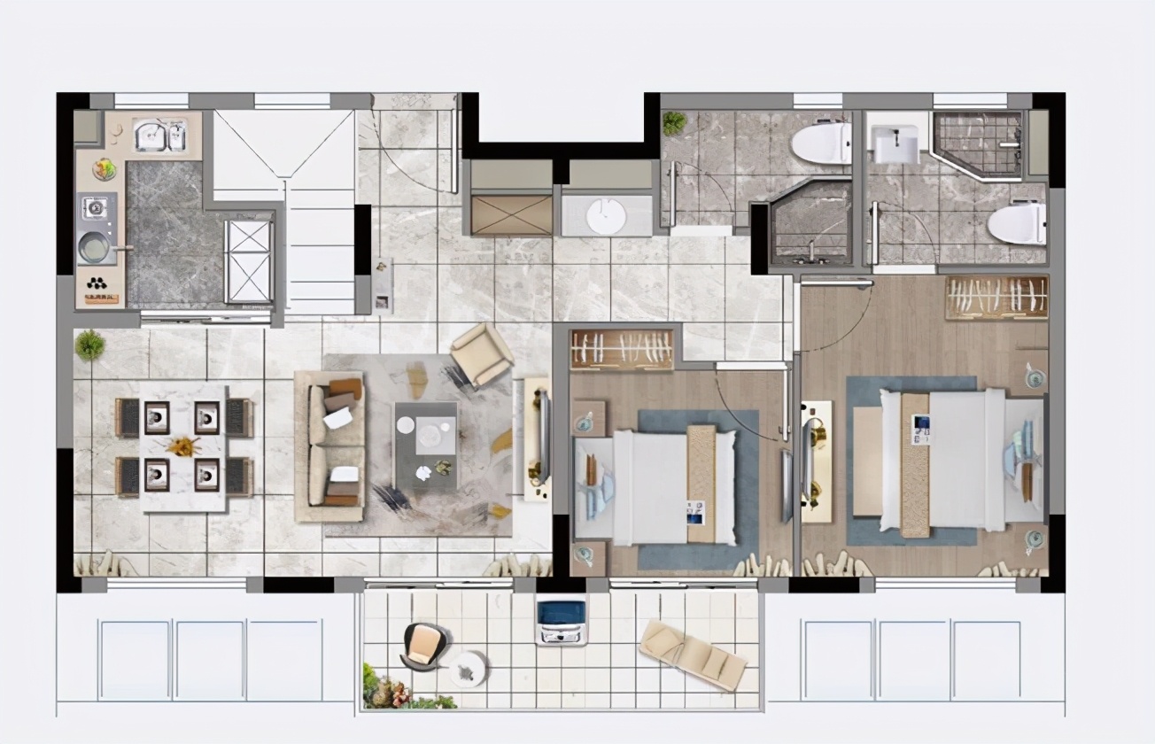 最人性化的户型设计,这可能就是几年后流行的装修设计