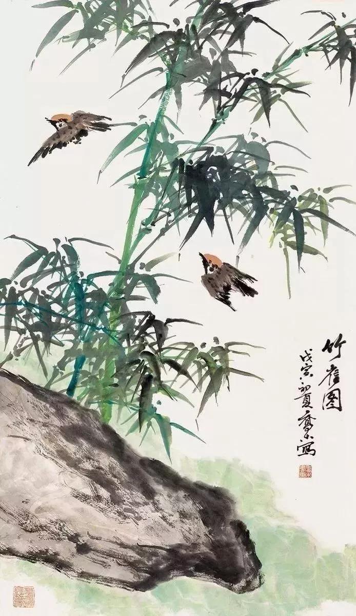 古今十大名家笔下的雪竹,这三位大师画雪景绝美