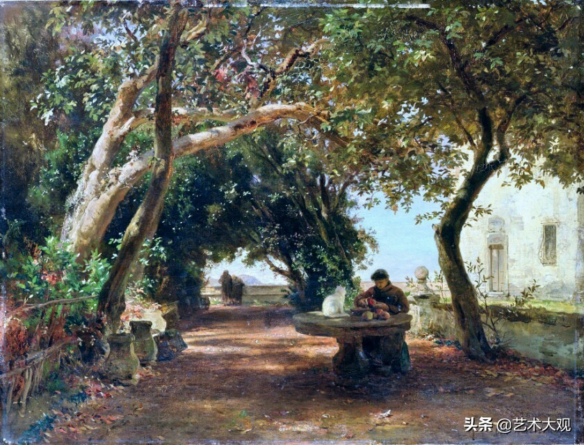 欧洲古典风景油画作品欣赏,德国古典画家风景油画作品