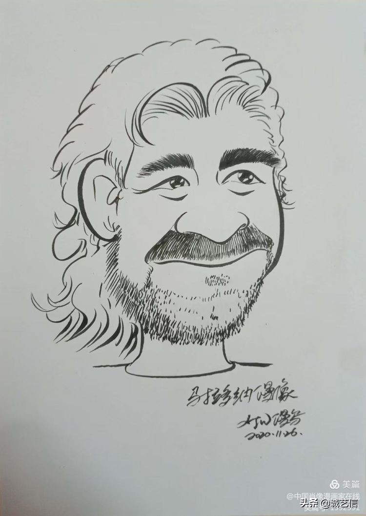 马拉多纳高清漫画壁纸,马拉多纳漫画