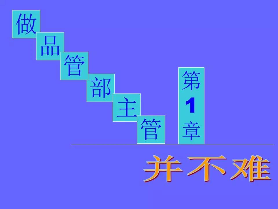 品管部主管必学培训ppt,品管部技能培训ppt