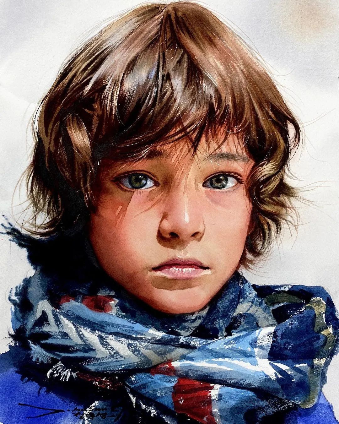 极简的水彩画作品,灵动脱俗的水彩画