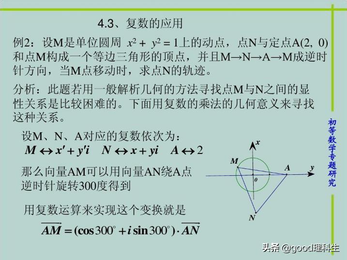 复数的三角表示及几何意义,复数的三角表示对高考有用吗