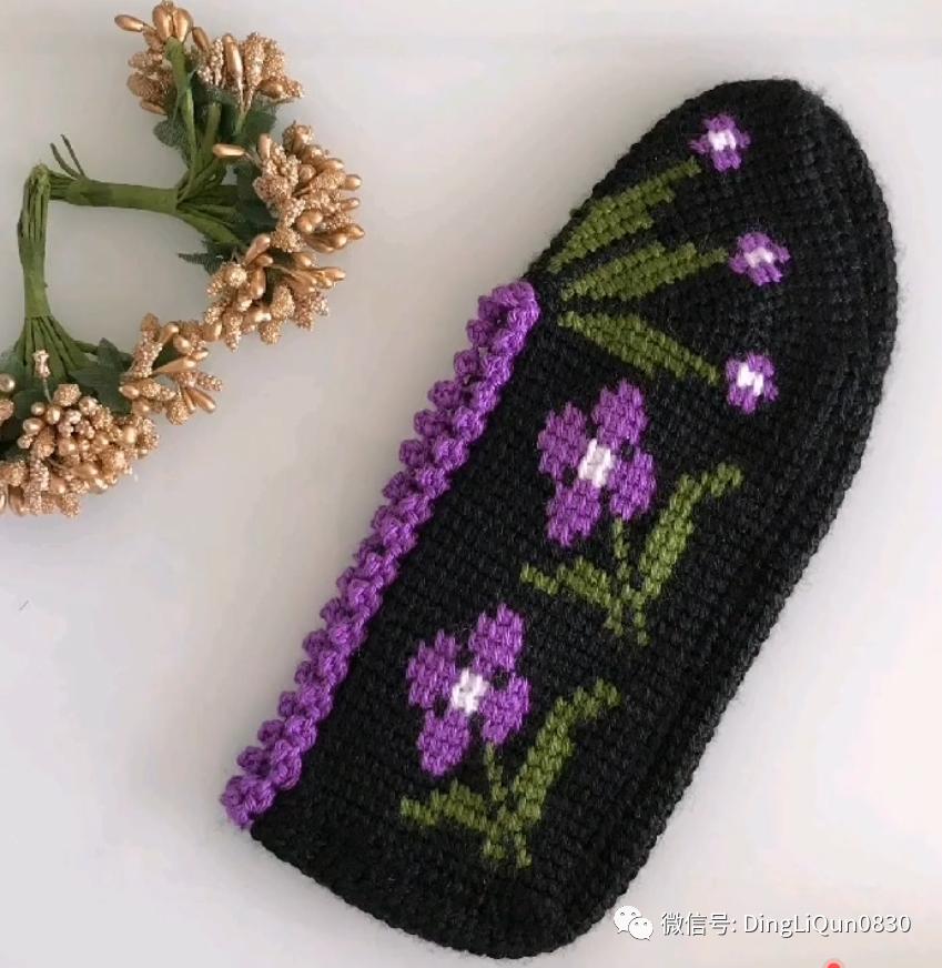 波西米亚风手工编织鞋子,针织作品50款